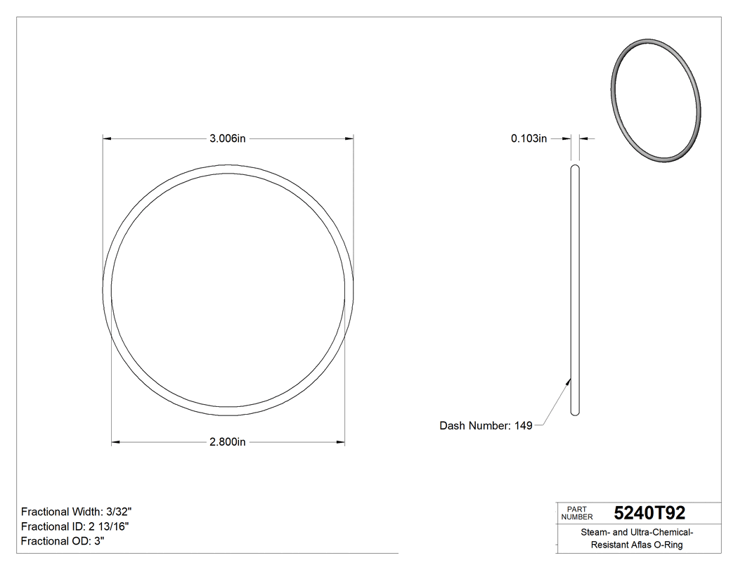 Technical drawing - 5240T92